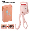 Electric Heated Eyelash Curler Rechargeable Digital Display 3 Heat Eyelash Curling Machine Long-Lasting Naturally Makeup Tool